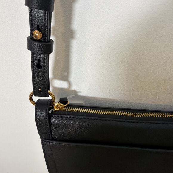 Fossil Taryn Crossbody Bag Black Leather Purse NWT - Picture 7 of 9